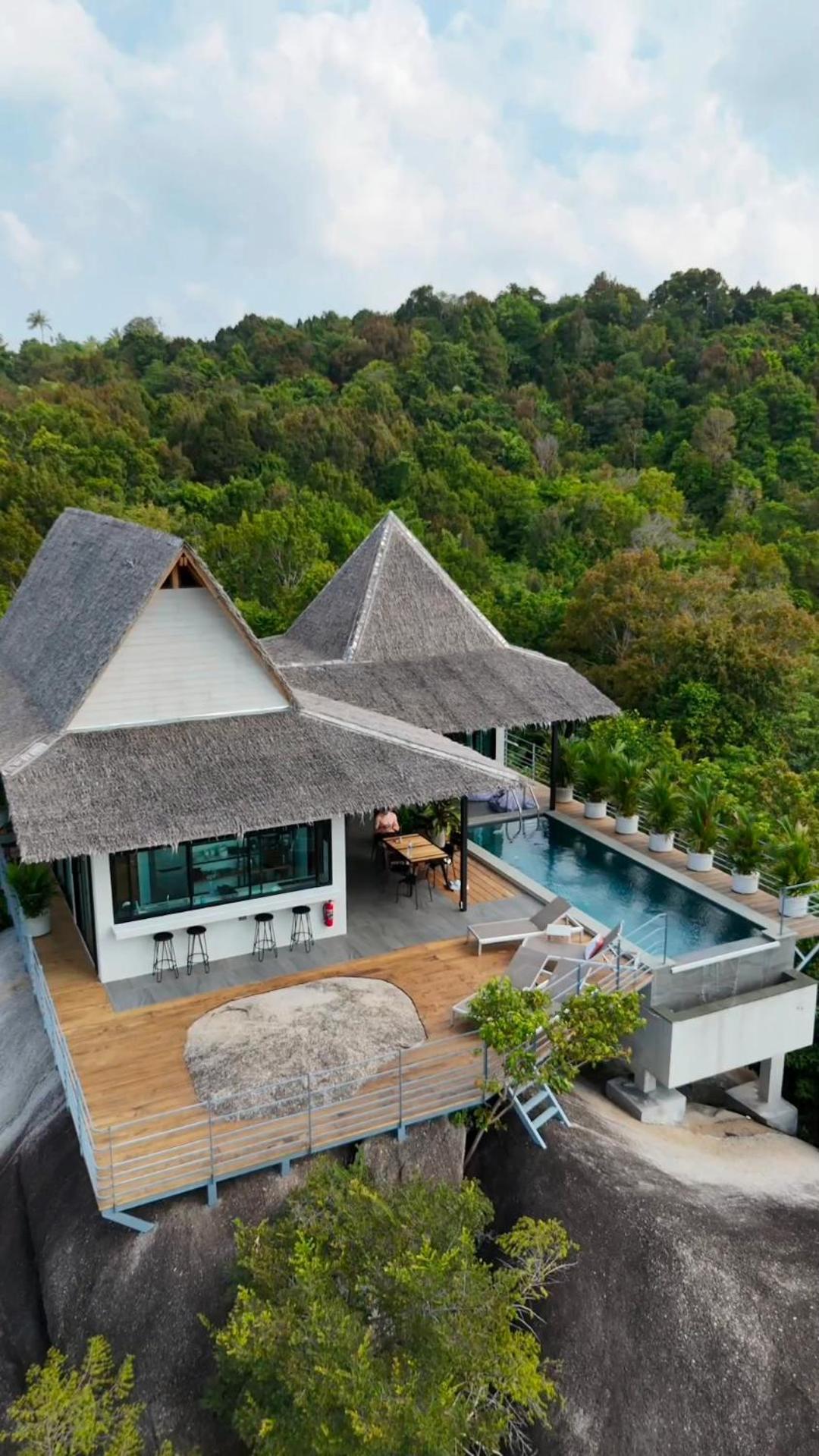 Villa On The Rock - 360 Bay View Thong Sala Bagian luar foto